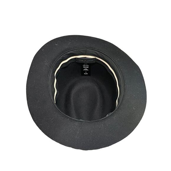 Rag and Bone Black Wool Fedora Hat New - Picture 7 of 8